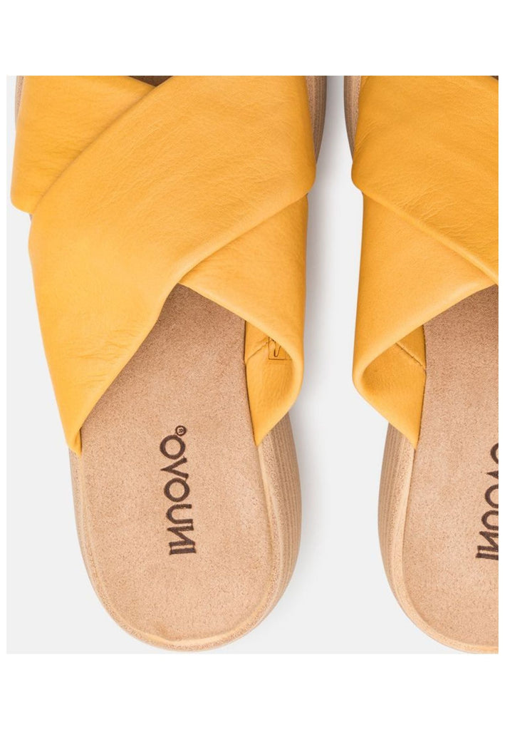Inuovo Pantoletten Leder Mustard