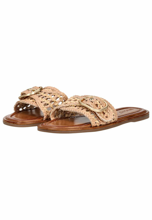Inuovo Pantoletten Leder Natur