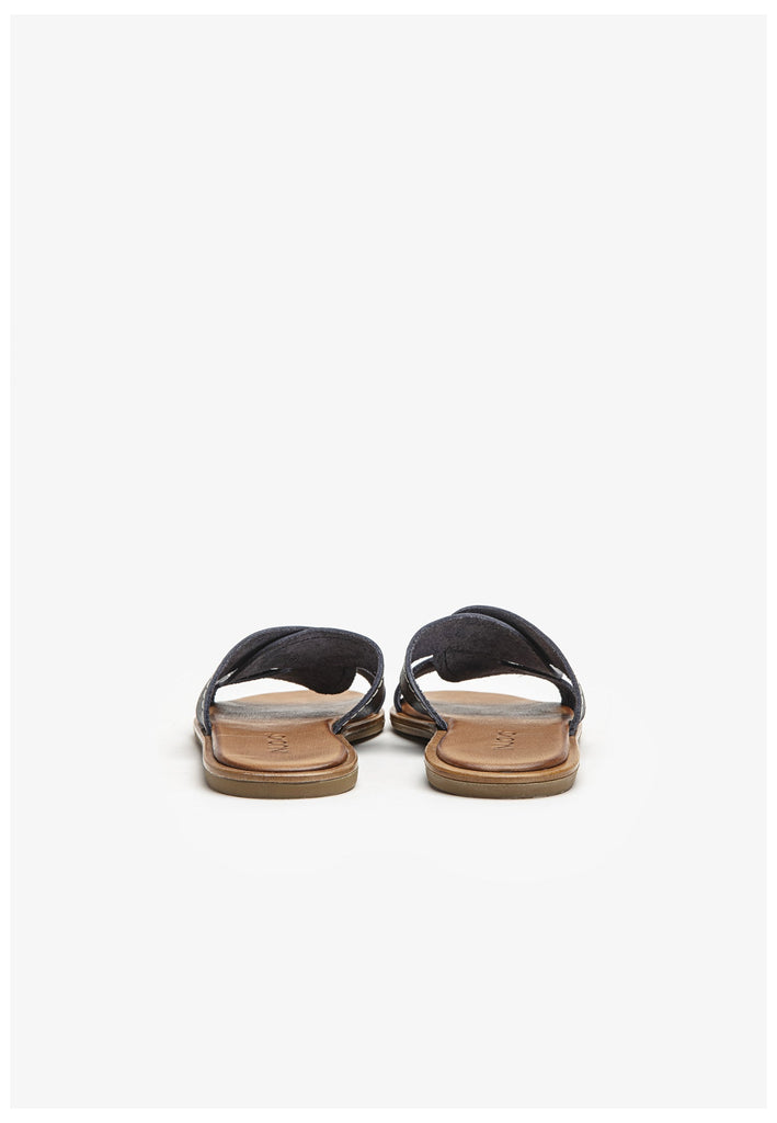 Inuovo Pantoletten Leder Navy