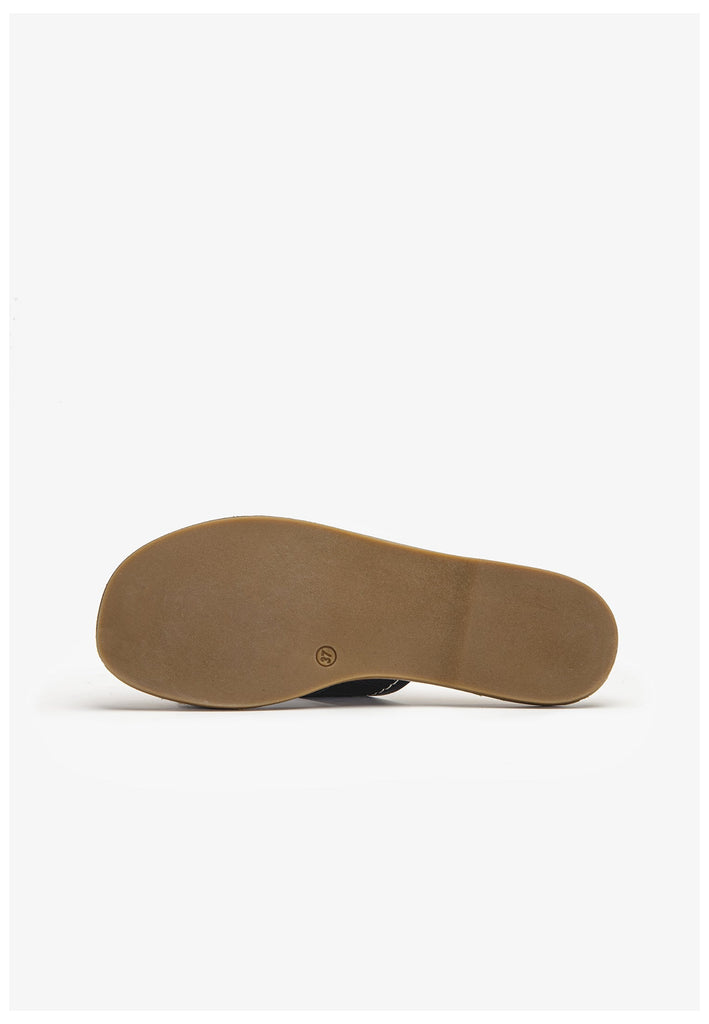 Inuovo Pantoletten Leder Navy