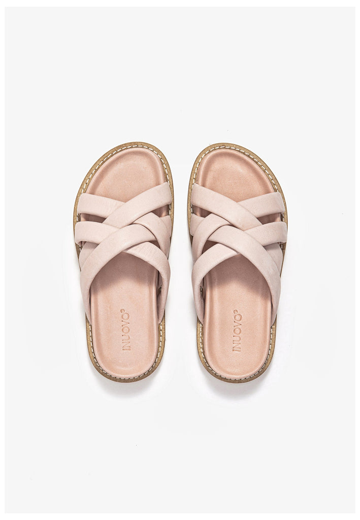 Inuovo Pantoletten Leder Nude