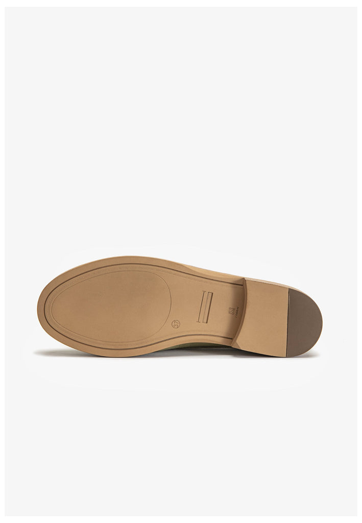 Inuovo Pantoletten Leder Oliv