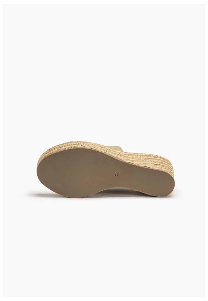 Inuovo Pantoletten Leder Olive