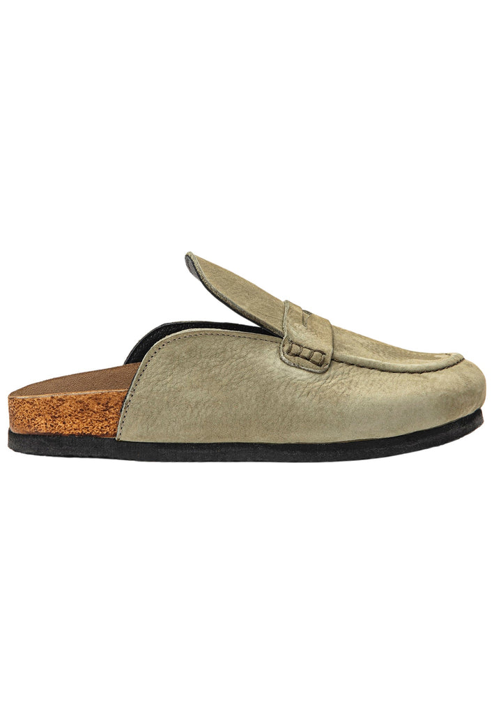 Inuovo Pantoletten Leder Olive