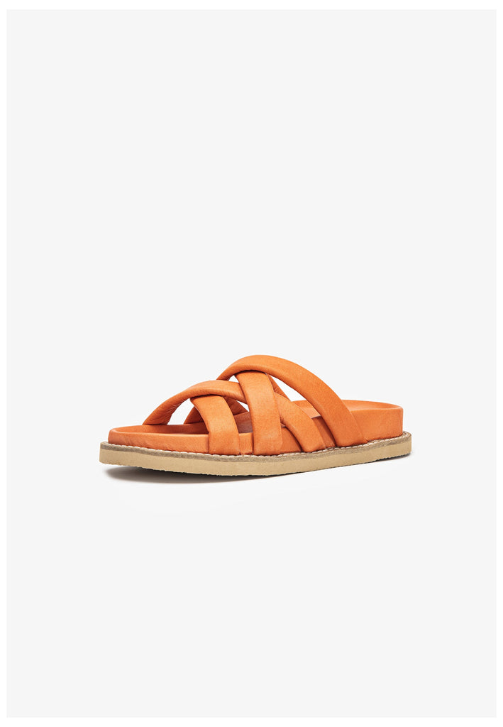 Inuovo Pantoletten Leder Orange