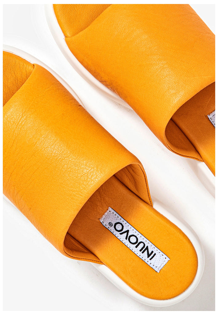 Inuovo Pantoletten Leder Orange