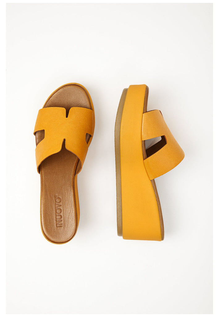 Inuovo Pantoletten Leder Orange