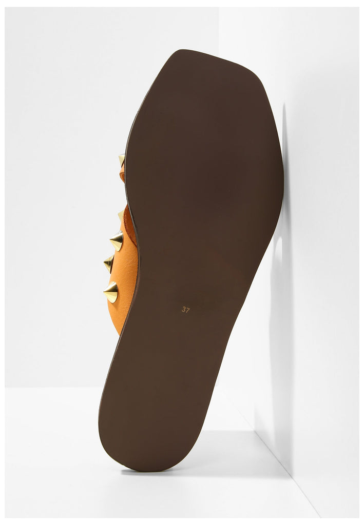 Inuovo Pantoletten Leder Orange