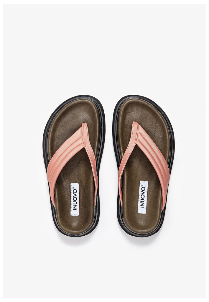 Inuovo Pantoletten Leder Peach