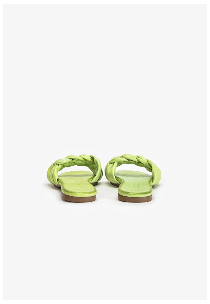 Inuovo Pantoletten Leder Pistachio