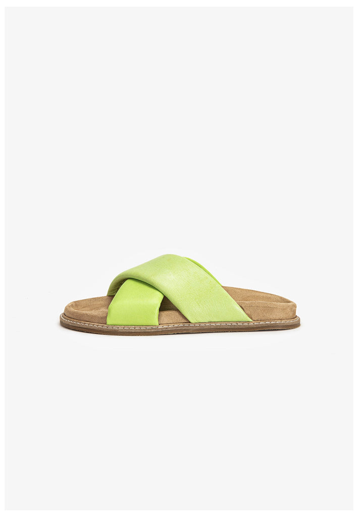 Inuovo Pantoletten Leder Pistachio