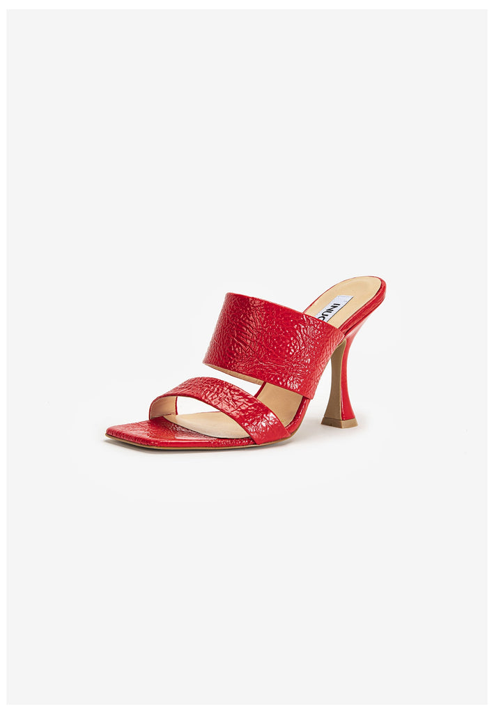 Inuovo Pantoletten Leder Rot