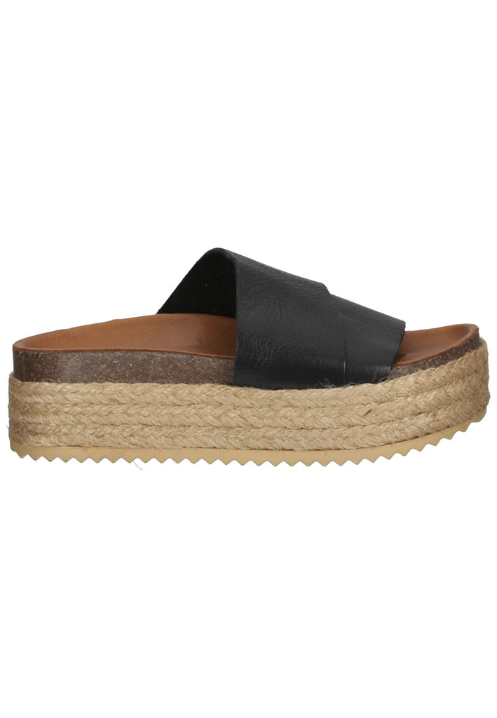 Inuovo Pantoletten Leder Schwarz