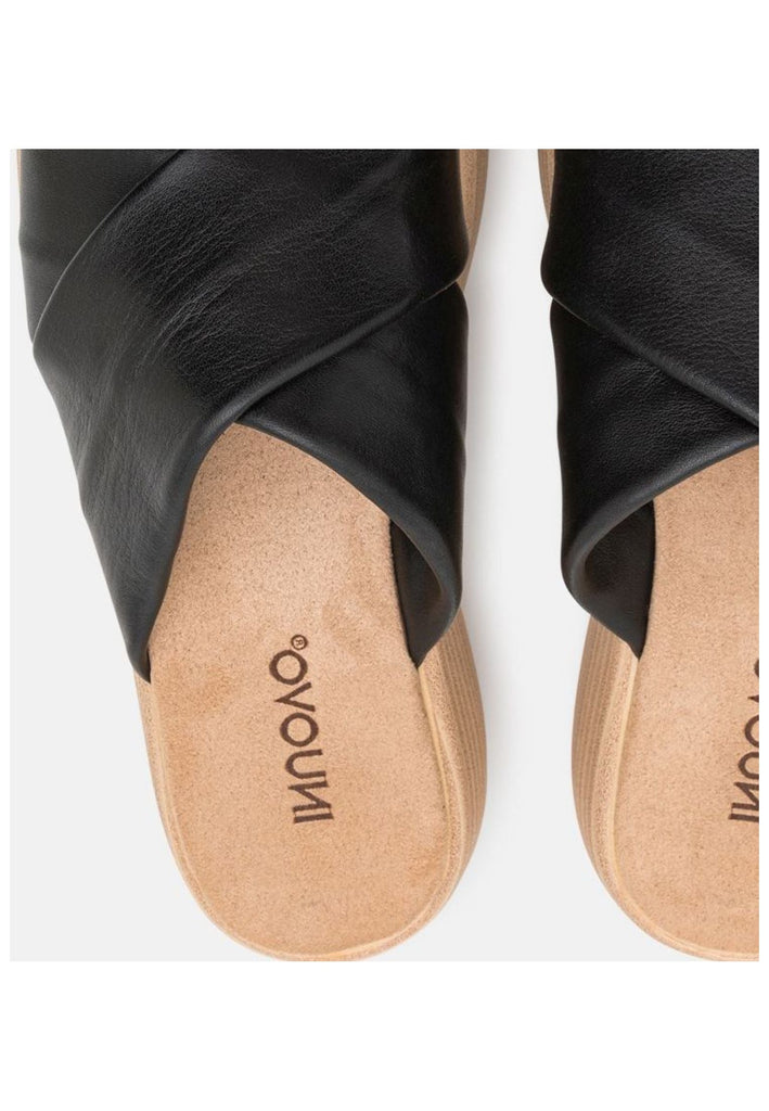 Inuovo Pantoletten Leder Schwarz