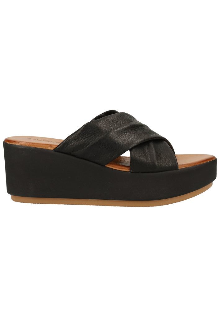 Inuovo Pantoletten Leder Schwarz