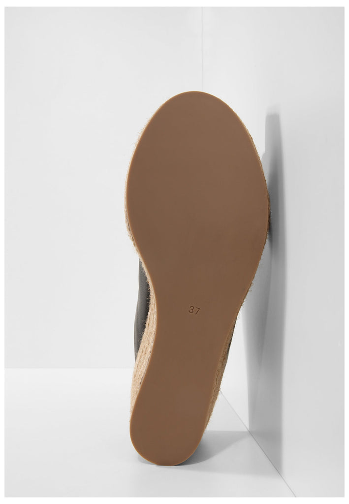 Inuovo Pantoletten Leder Schwarz