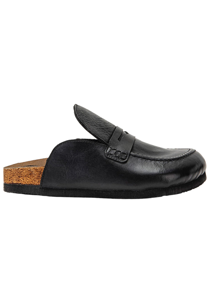 Inuovo Pantoletten Leder Schwarz