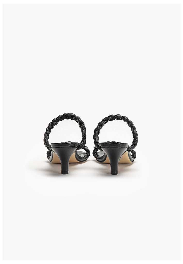 Inuovo Pantoletten Leder Schwarz