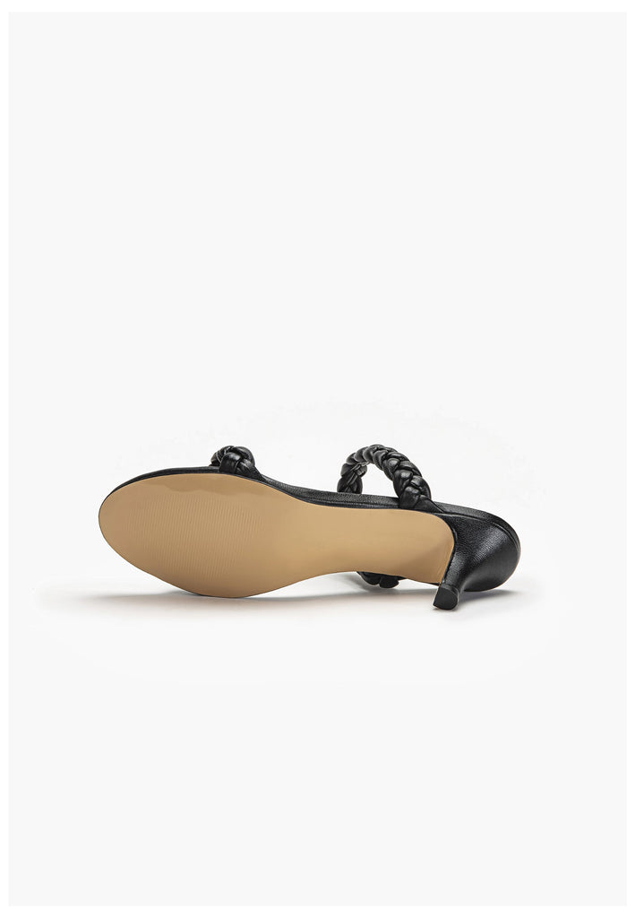 Inuovo Pantoletten Leder Schwarz