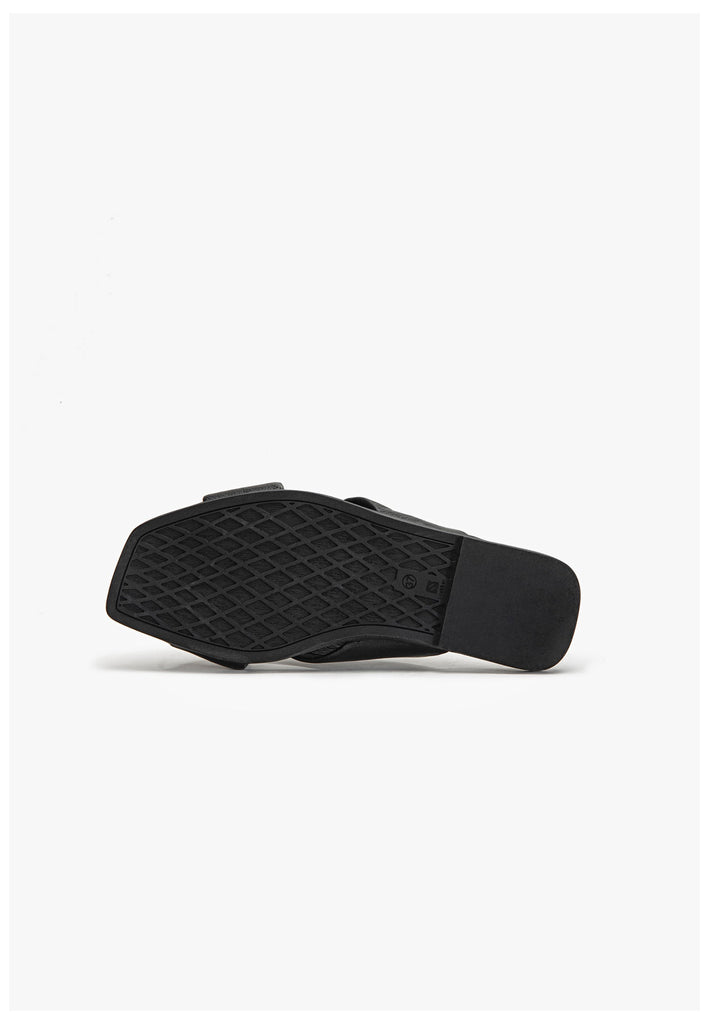 Inuovo Pantoletten Leder Schwarz