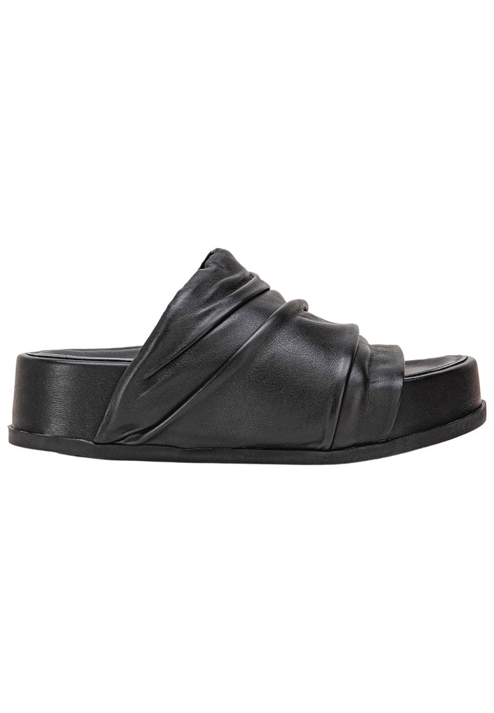 Inuovo Pantoletten Leder Schwarz