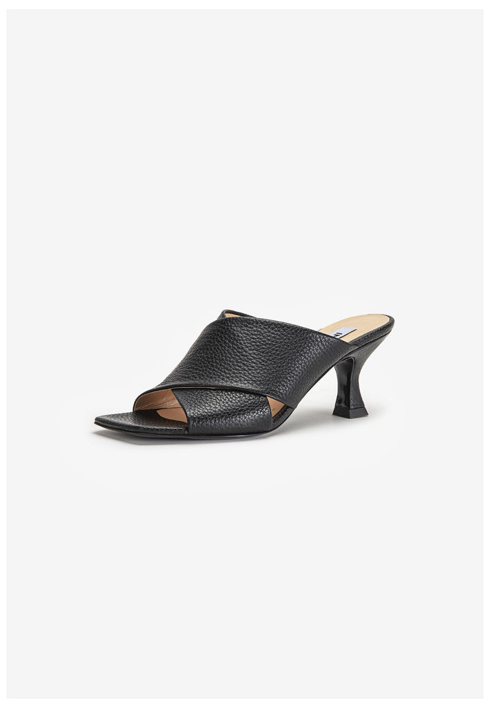 Inuovo Pantoletten Leder Schwarz