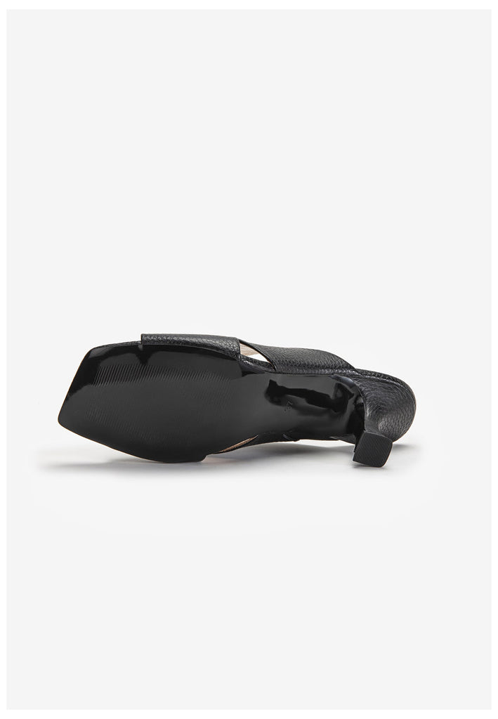 Inuovo Pantoletten Leder Schwarz