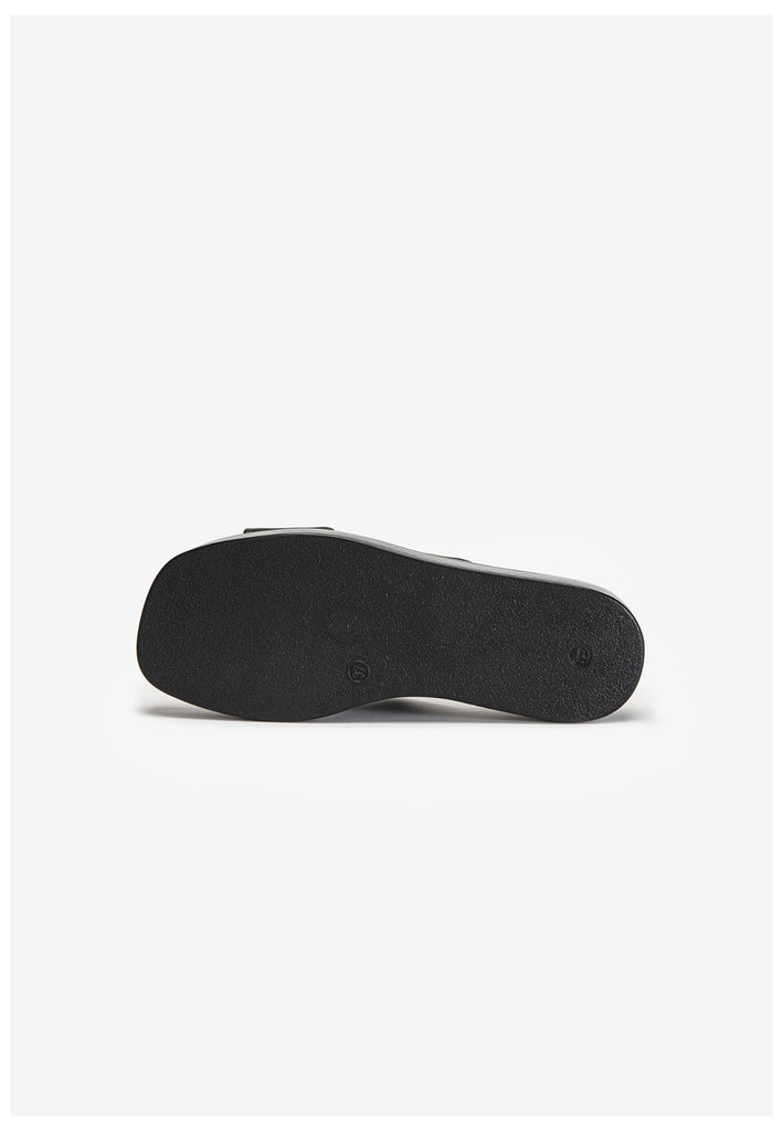 Inuovo Pantoletten Leder Schwarz