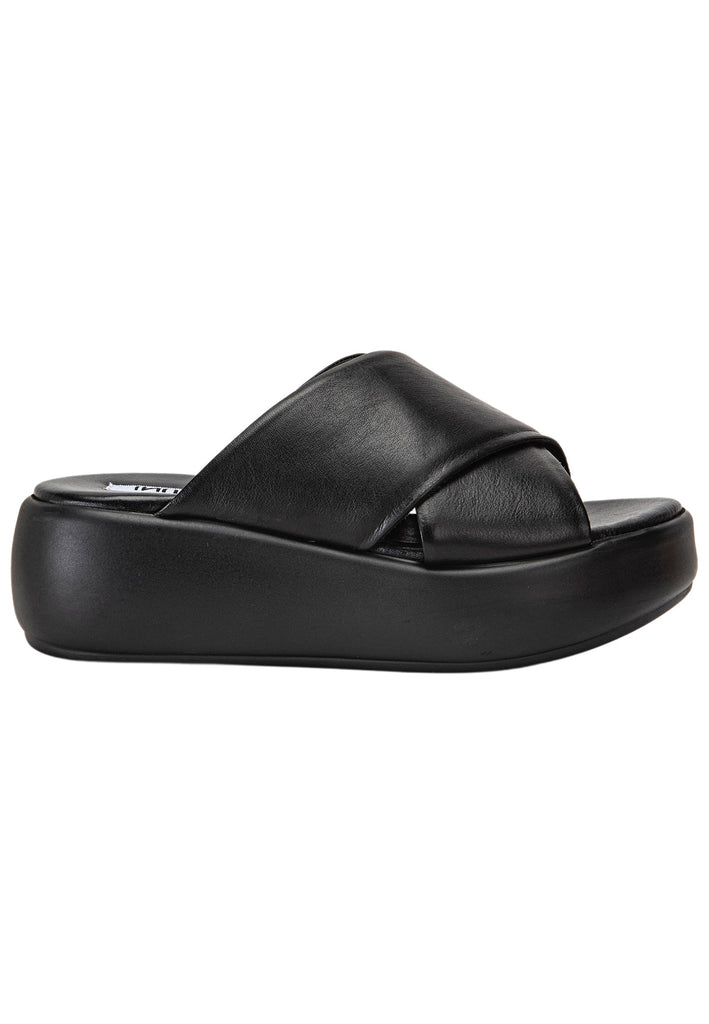 Inuovo Pantoletten Leder Schwarz