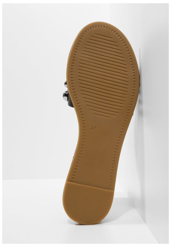 Inuovo Pantoletten Leder Schwarz