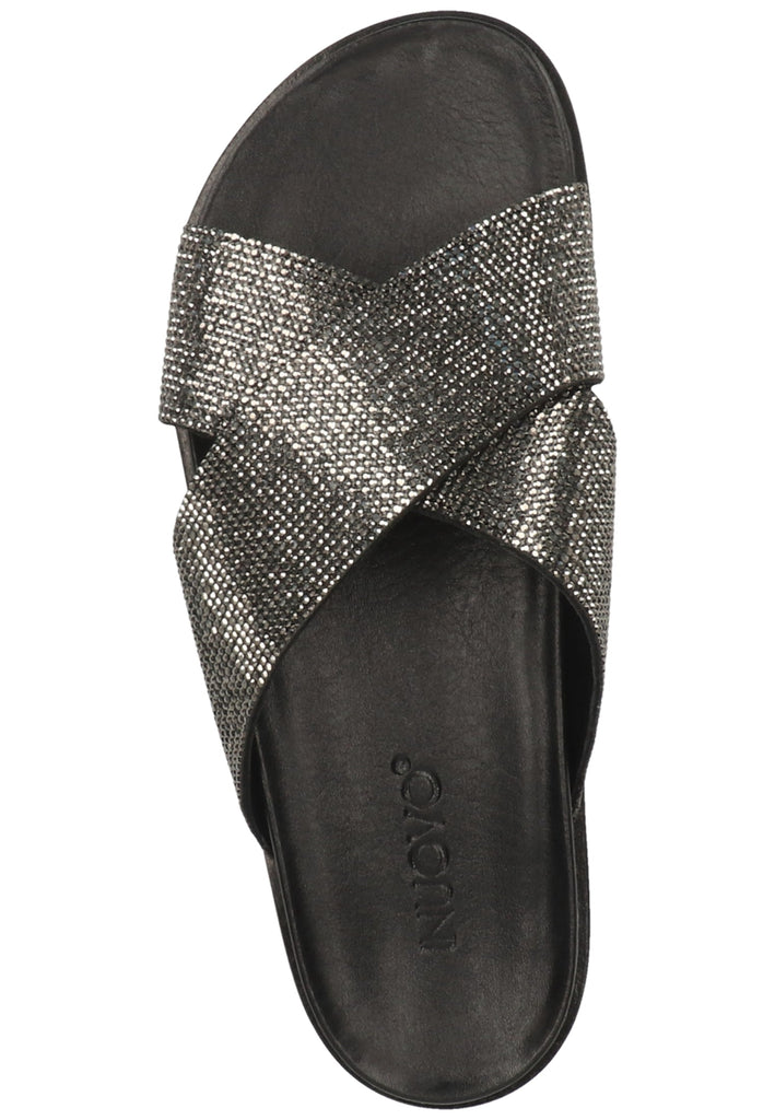 Inuovo Pantoletten Leder Schwarz