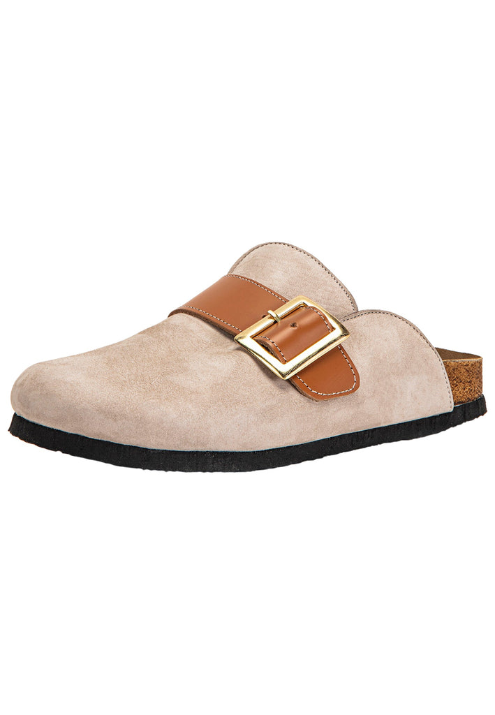 Inuovo Pantoletten Leder Silber/Grau