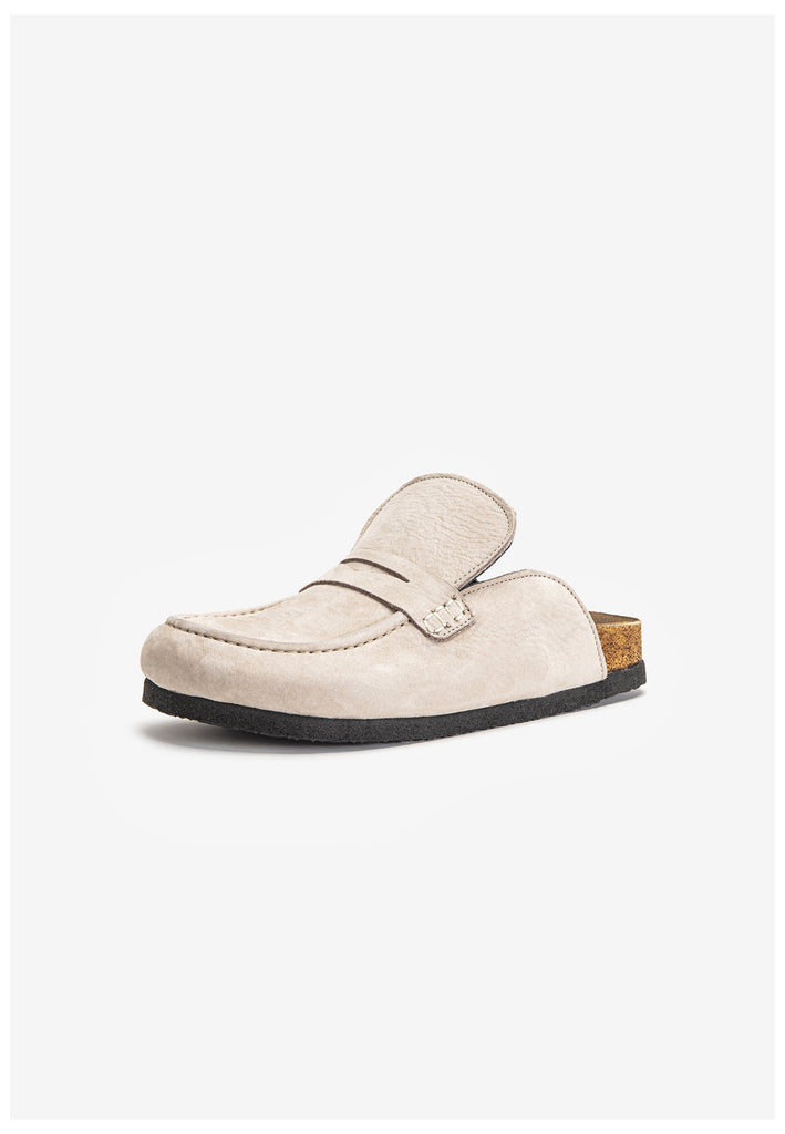 Inuovo Pantoletten Leder Silber/Grau