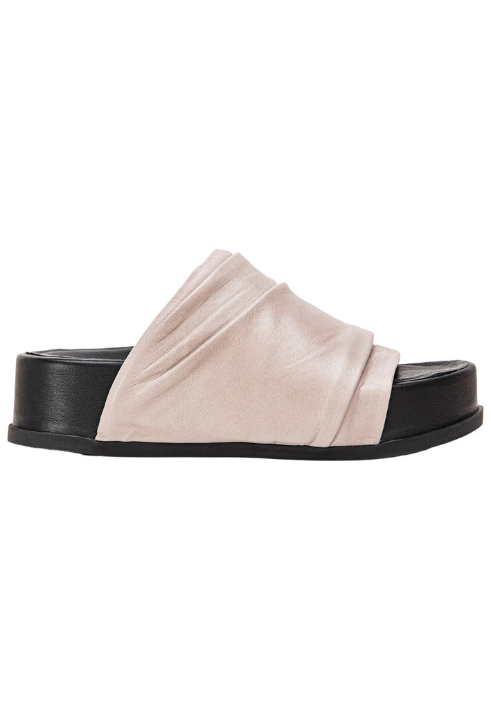 Inuovo Pantoletten Leder Silber/Grau