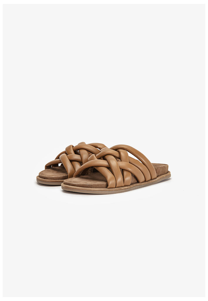 Inuovo Pantoletten Leder Tan