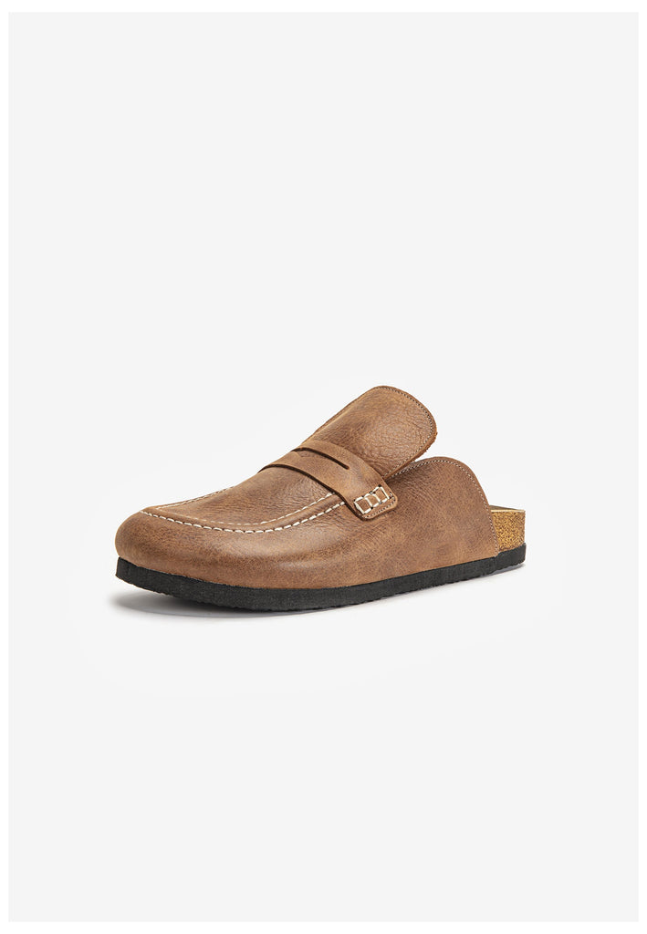 Inuovo Pantoletten Leder Tan