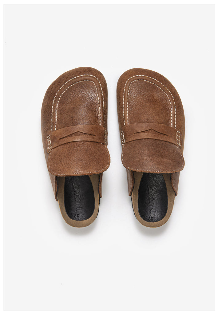 Inuovo Pantoletten Leder Tan