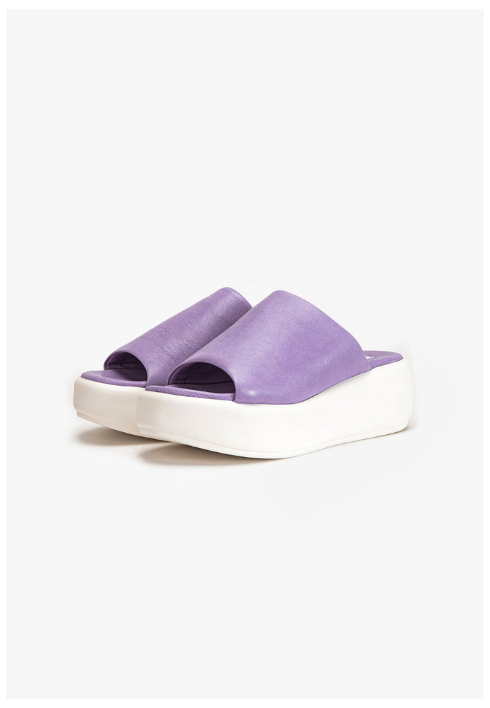 Inuovo Pantoletten Leder Violett