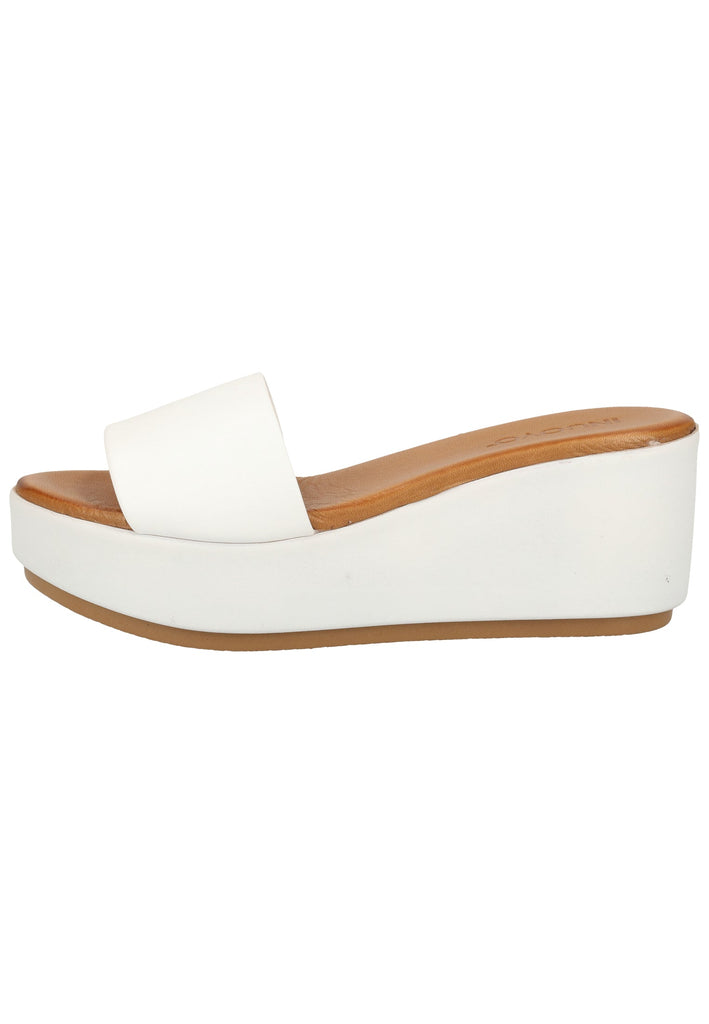 Inuovo Pantoletten Leder Weiß