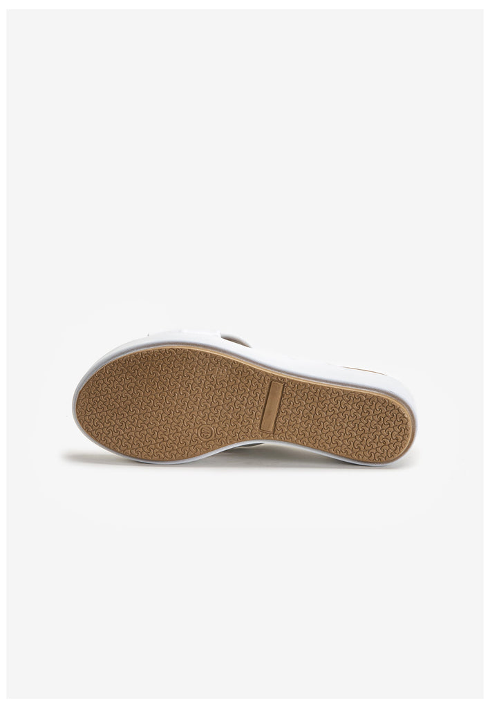 Inuovo Pantoletten Leder Weiß