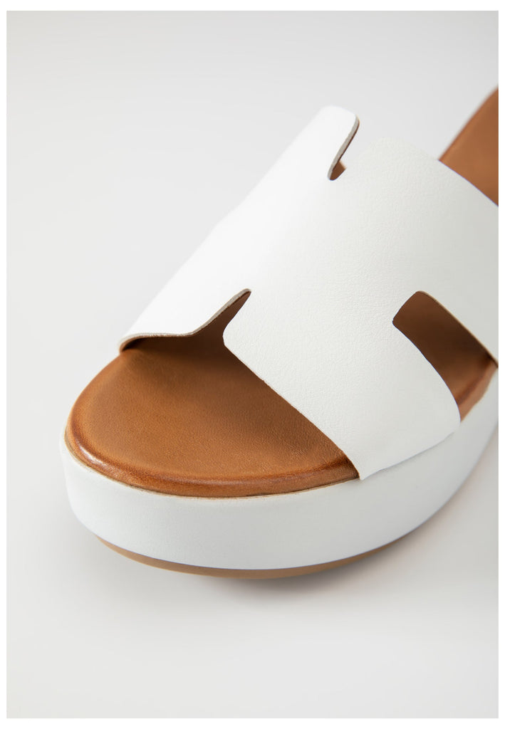 Inuovo Pantoletten Leder Weiß