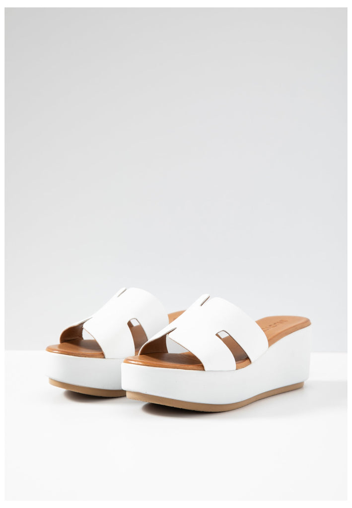 Inuovo Pantoletten Leder Weiß