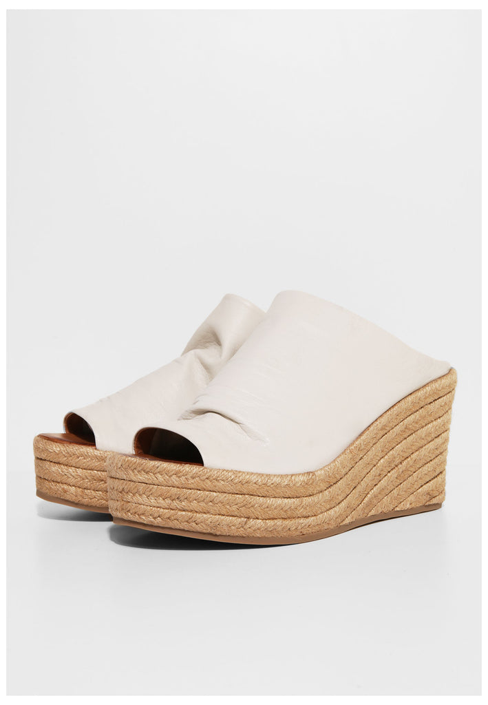 Inuovo Pantoletten Leder Weiß