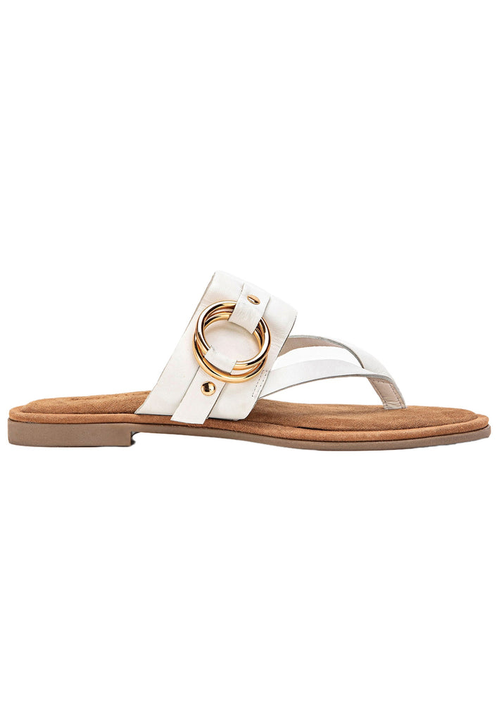 Inuovo Pantoletten Leder Weiß