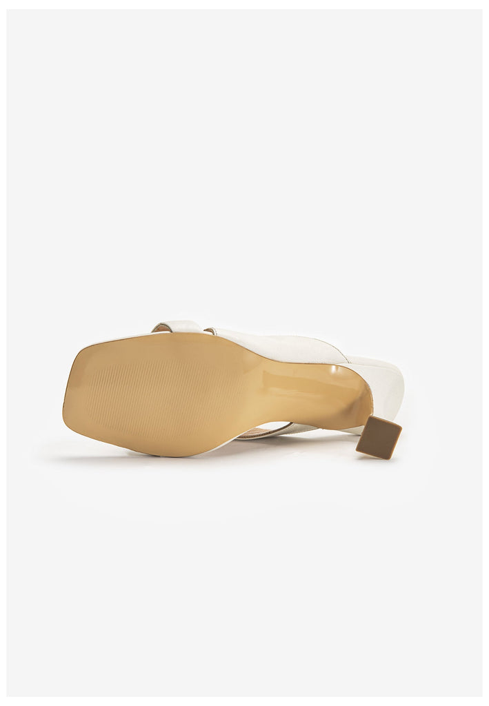 Inuovo Pantoletten Leder Weiß