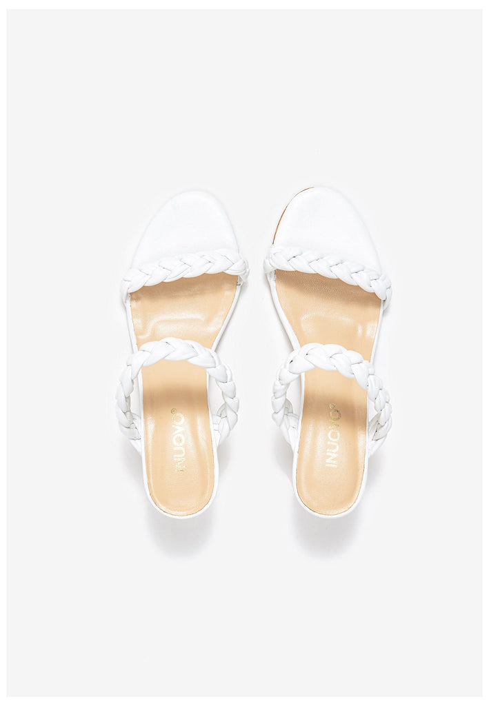 Inuovo Pantoletten Leder Weiß