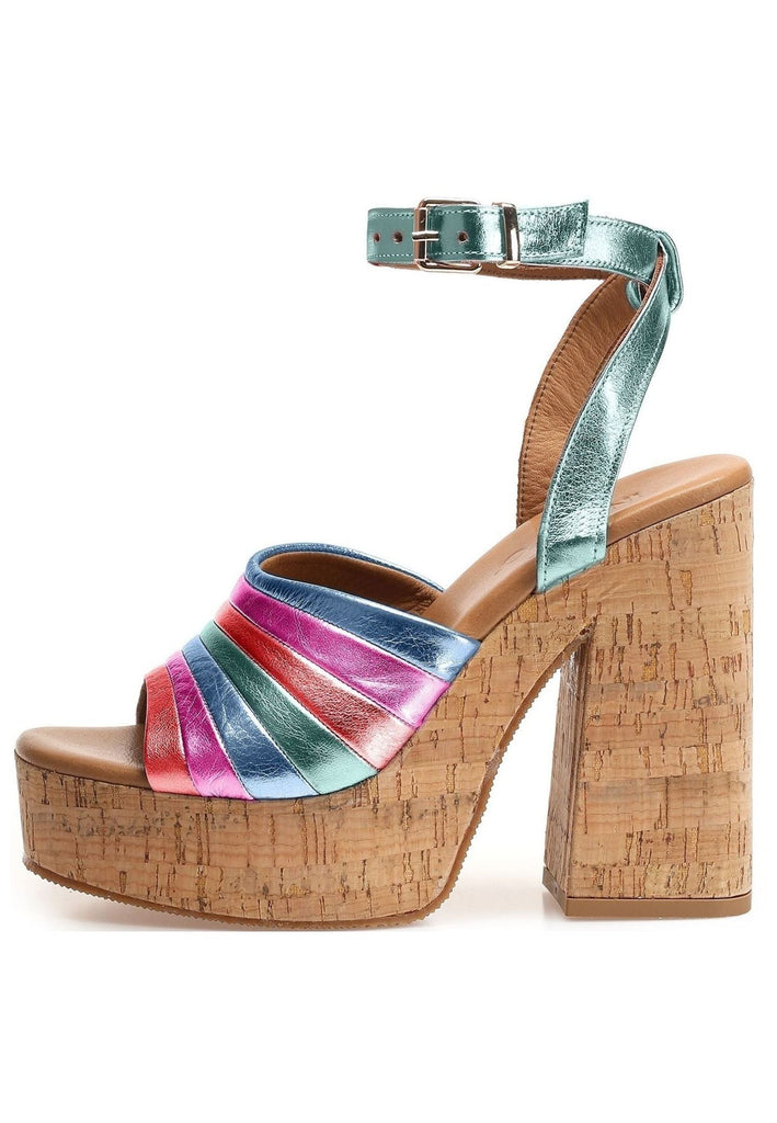 Sandalen Inuovo Sandalen Leder Metallic Green