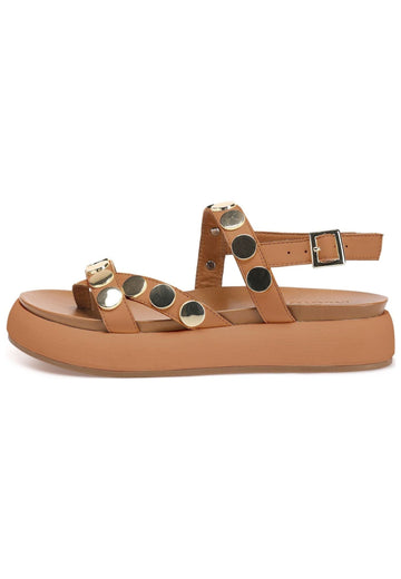 Sandalen Inuovo Sandalen Leder Mittelbraun