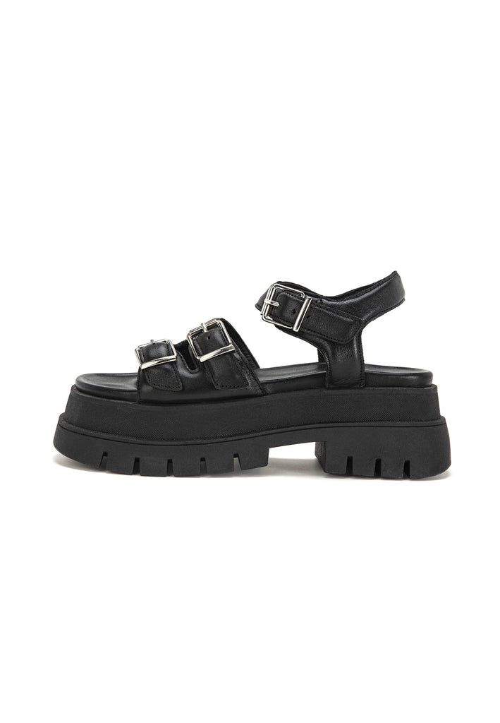 Sandalen Inuovo Sandalen Leder Schwarz