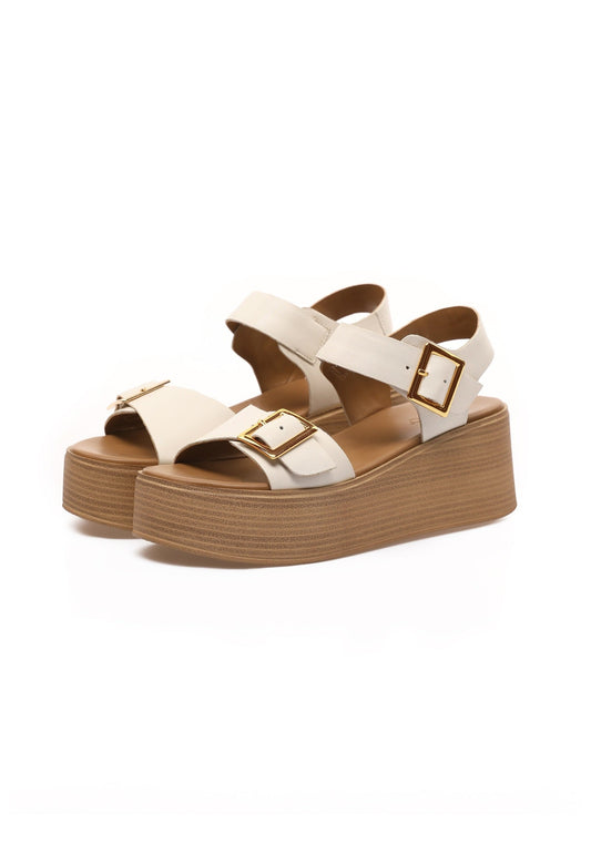Inuovo Sandalen Leder Crema